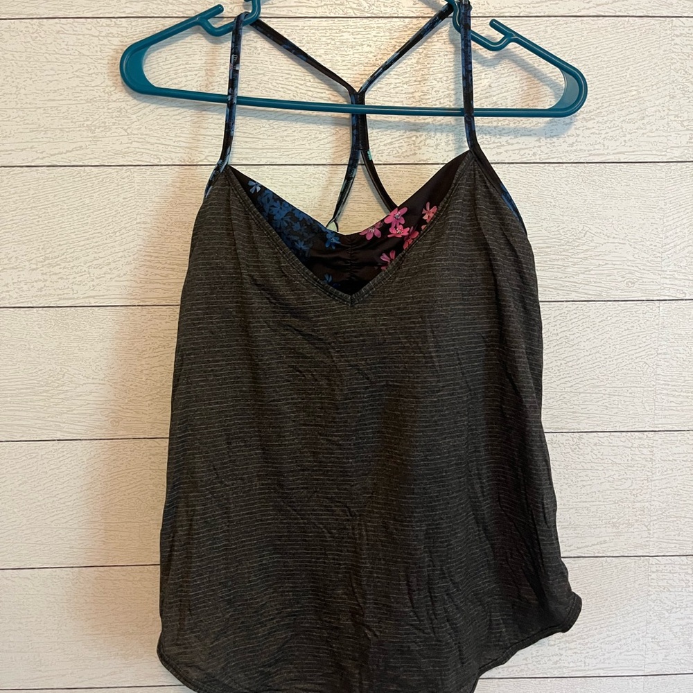 Lululemon Roll Out Tank
Heathered Black / Petal Pop Multi / Black